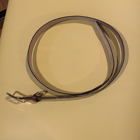 Briggs Ltd. Genuine Crocodile Brown Leather Belt - Picture 14 of 16